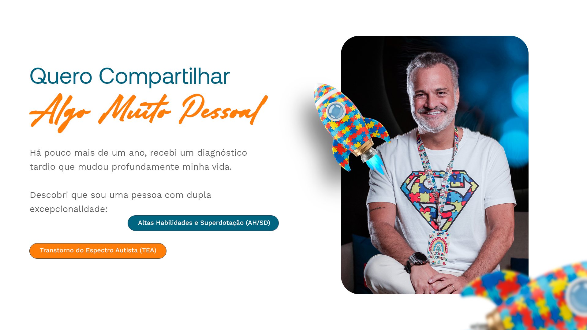 Mario Aguilar apresenta sua história e seu diagnóstico tardio